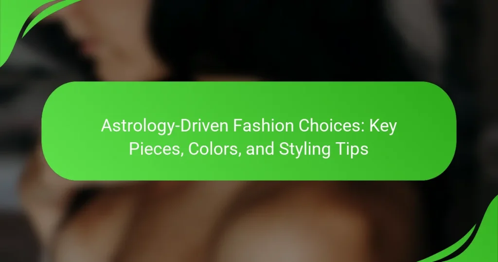 Astrology-Driven Fashion Choices: Key Pieces, Colors, and Styling Tips