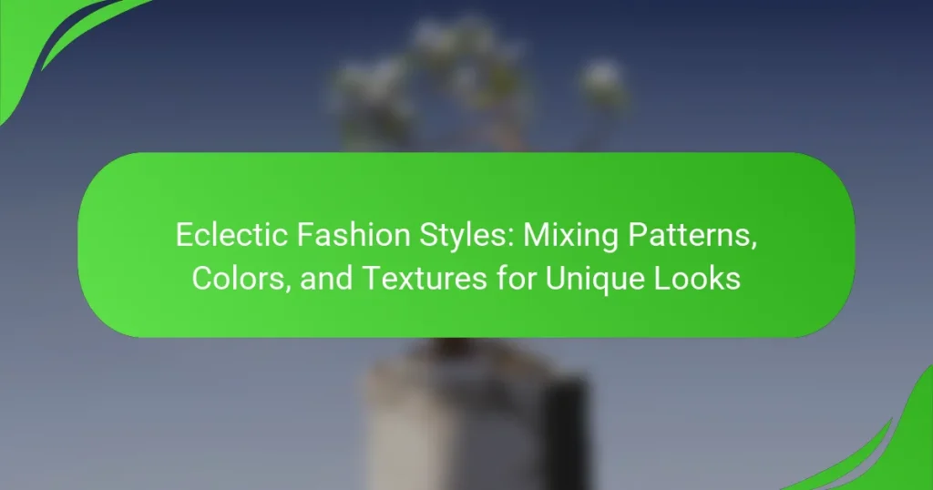 Eclectic Fashion Styles: Mixing Patterns, Colors, and Textures for Unique Looks