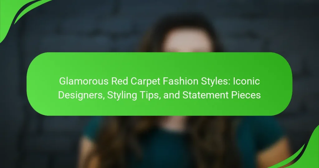 Glamorous Red Carpet Fashion Styles: Iconic Designers, Styling Tips, and Statement Pieces