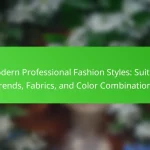 Modern Professional Fashion Styles: Suiting Trends, Fabrics, and Color Combinations