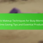 Quick Makeup Techniques for Busy Mornings: Time-Saving Tips and Essential Products