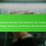 Seasonal Skincare Tips Based on Your Zodiac: Challenges, Solutions, and Product Recommendations