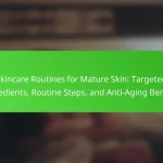 Skincare Routines for Mature Skin: Targeted Ingredients, Routine Steps, and Anti-Aging Benefits
