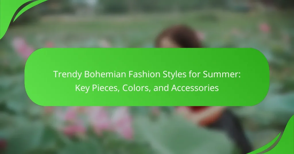 Trendy Bohemian Fashion Styles for Summer: Key Pieces, Colors, and Accessories