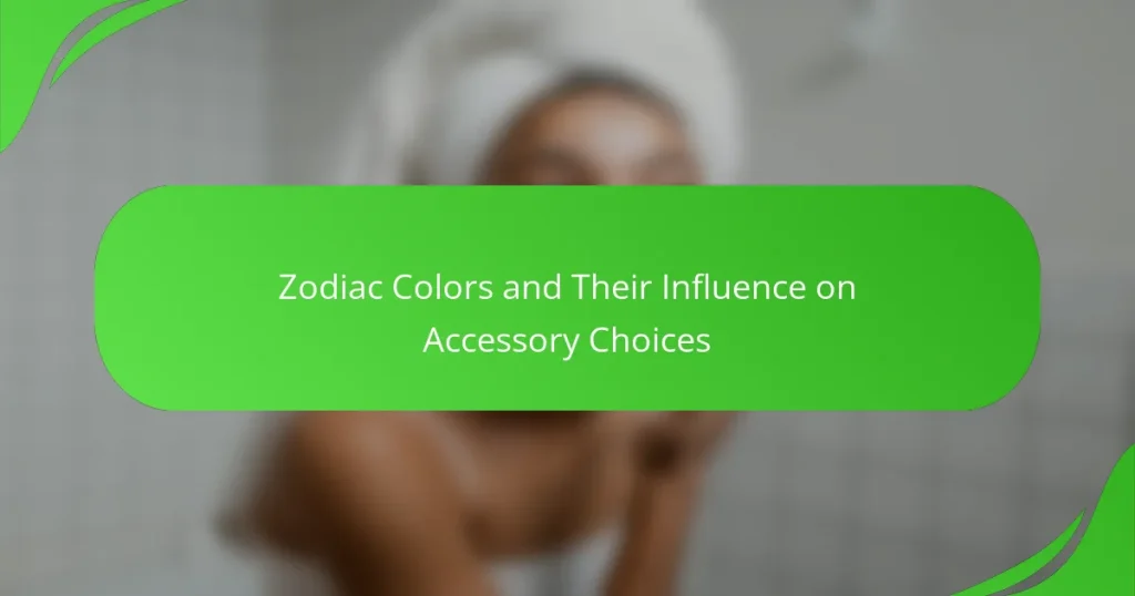 Zodiac Colors and Their Influence on Accessory Choices
