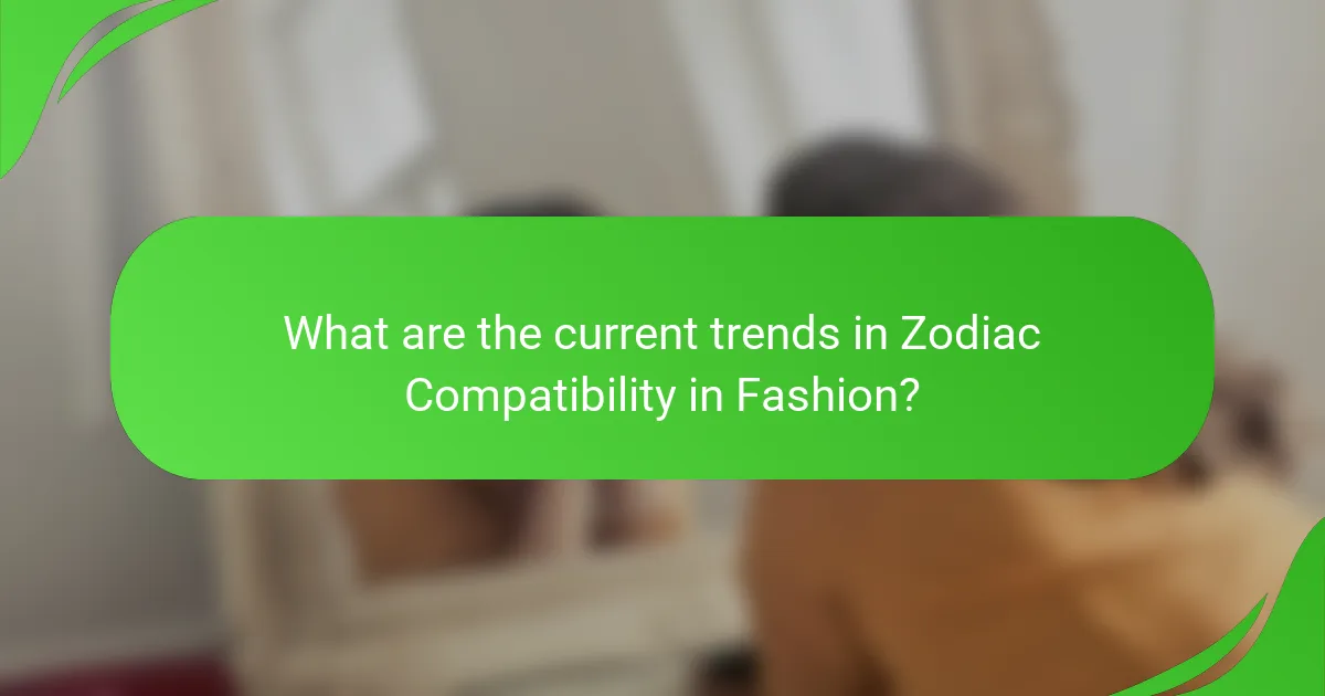 What are the current trends in Zodiac Compatibility in Fashion?